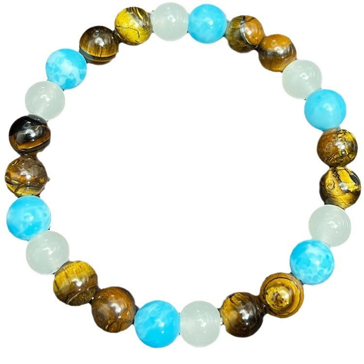 Versatile Tiger Eye Stone Men's Beaded Bracelet - WildSteam Wellness