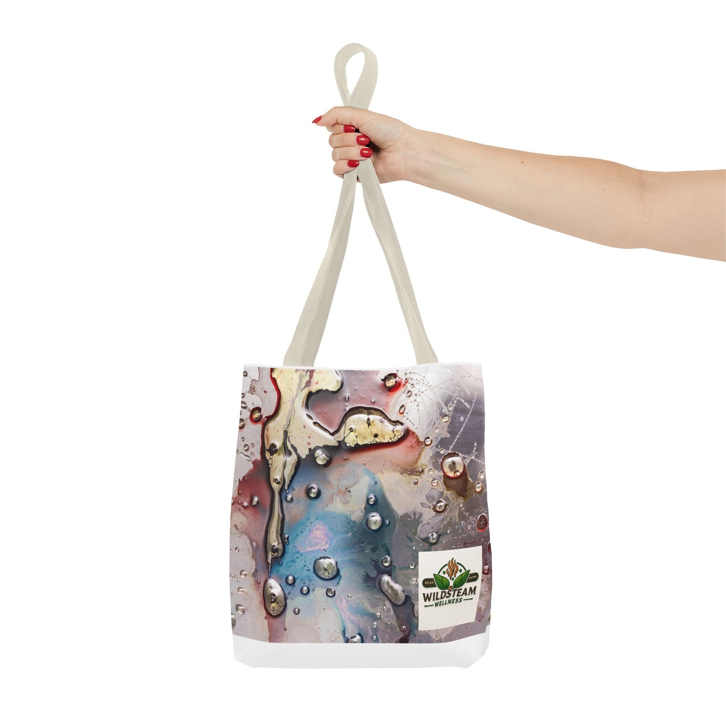 Wildsteam Wellness Tote Bag, Relax Nature Carryall, Eco-Friendly Shopper, Gift for Wellness Enthusiasts, Organic Cotton Bag - WildSteam Wellness