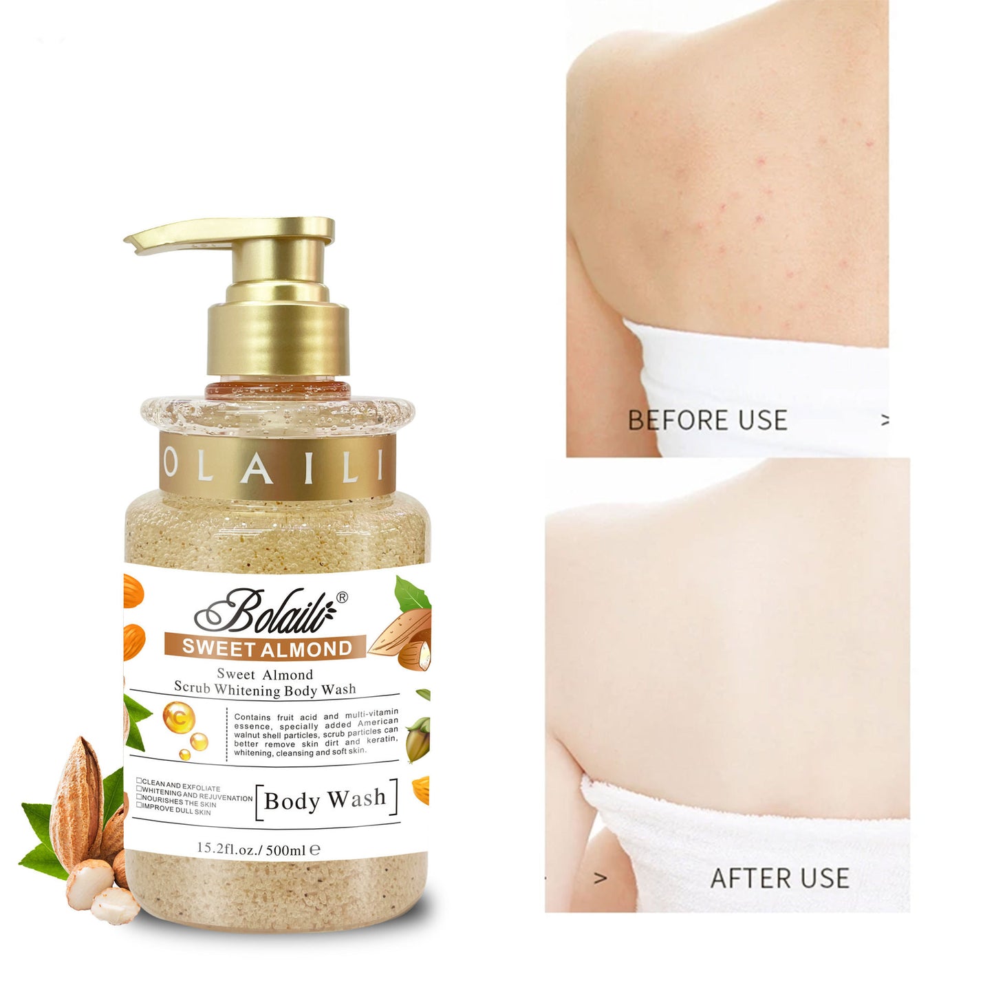 Almond Shower Gel – Deep Cleanse & Lasting Moisture in Every Drop - WildSteam Wellness
