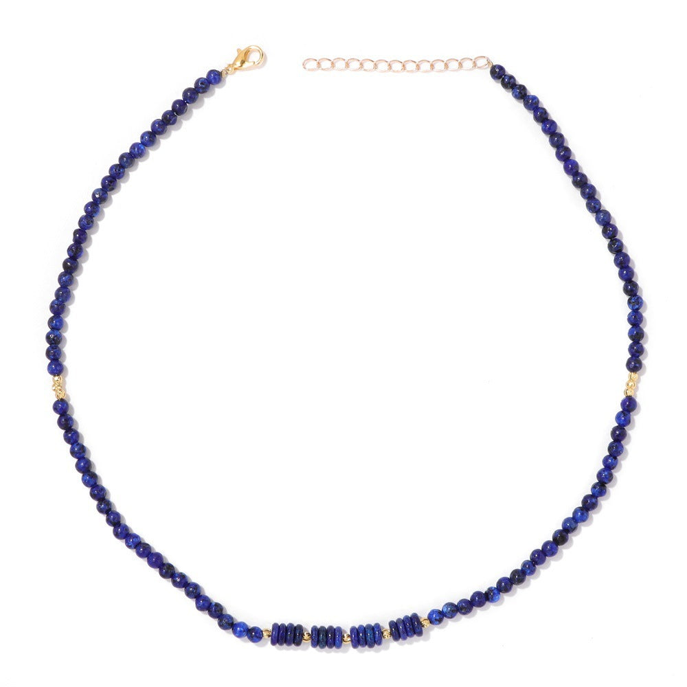 Modern Radiance – Geometric Crystal Clavicle Necklac - WildSteam Wellness