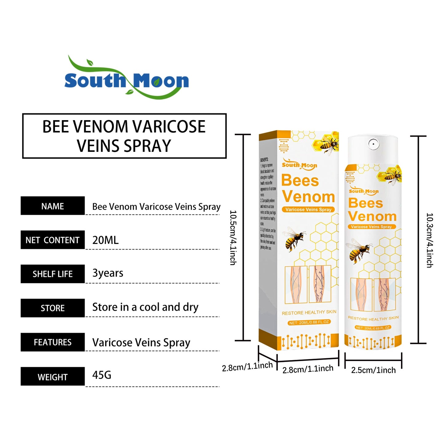 VenoRelief™ Bee Venom Leg Spray – Soothe, Circulate, Restore - WildSteam Wellness