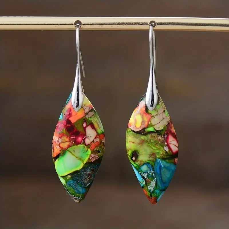 Elegance Reimagined – Court-Style Gemstone Earrings - WildSteam Wellness