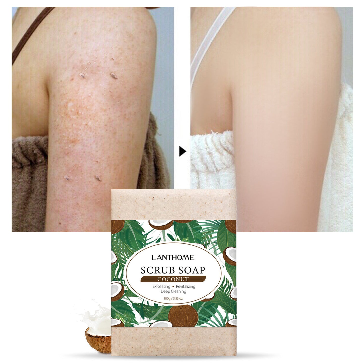 Facial & Body Scrub Soap – Refreshing Cleanse with Essential Oils - WildSteam Wellness
