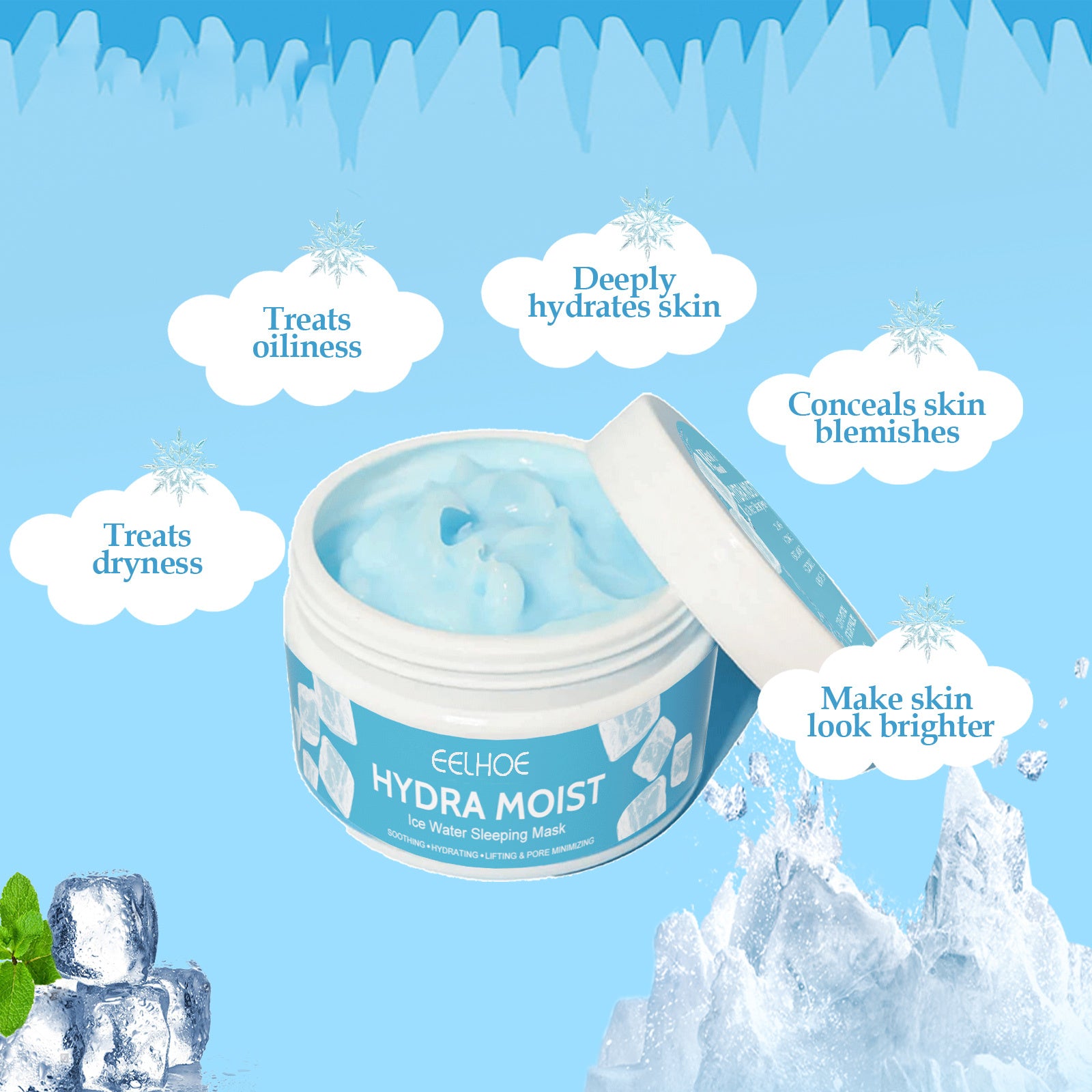 RadiantDew™ Overnight Whitening & Hydration Sleep Mask - WildSteam Wellness