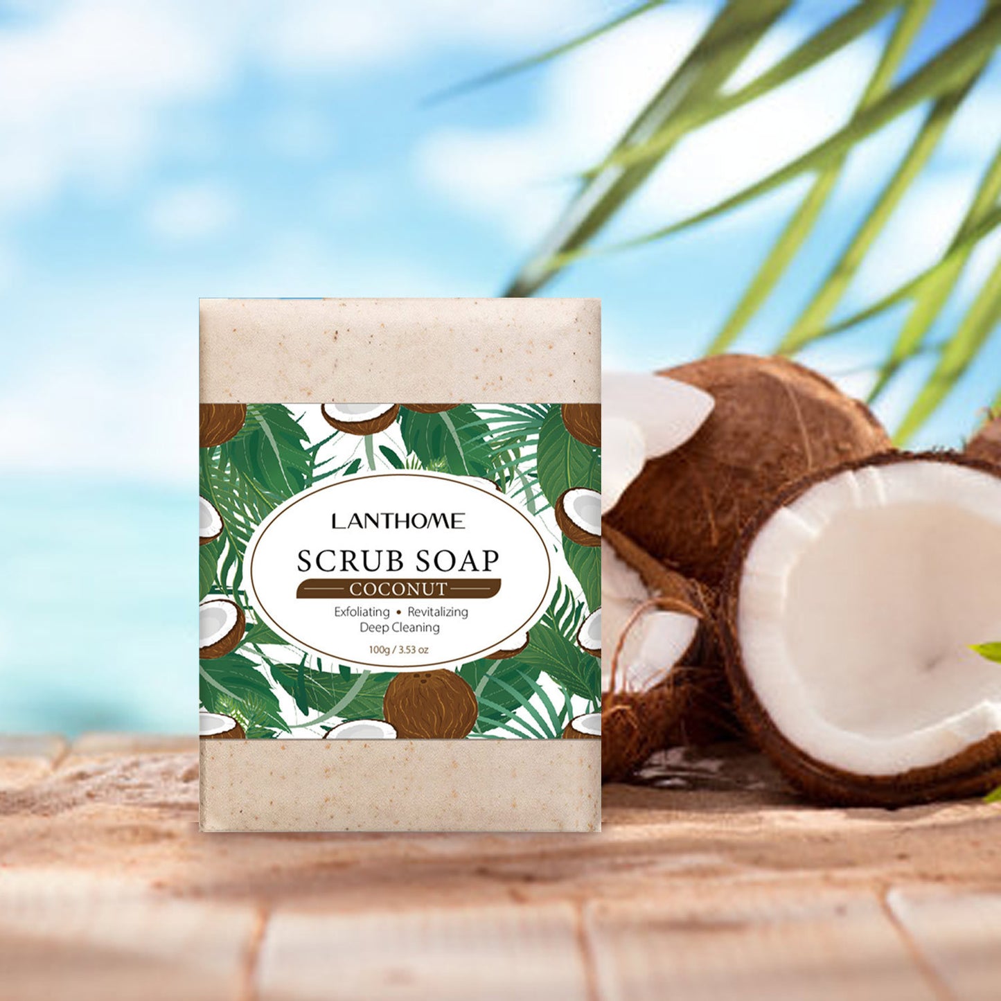 Facial & Body Scrub Soap – Refreshing Cleanse with Essential Oils - WildSteam Wellness