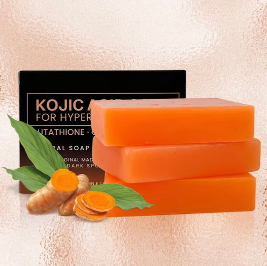 GlowFusion™ Kojic & Turmeric Soap – Brighten, Smooth & Restore - WildSteam Wellness