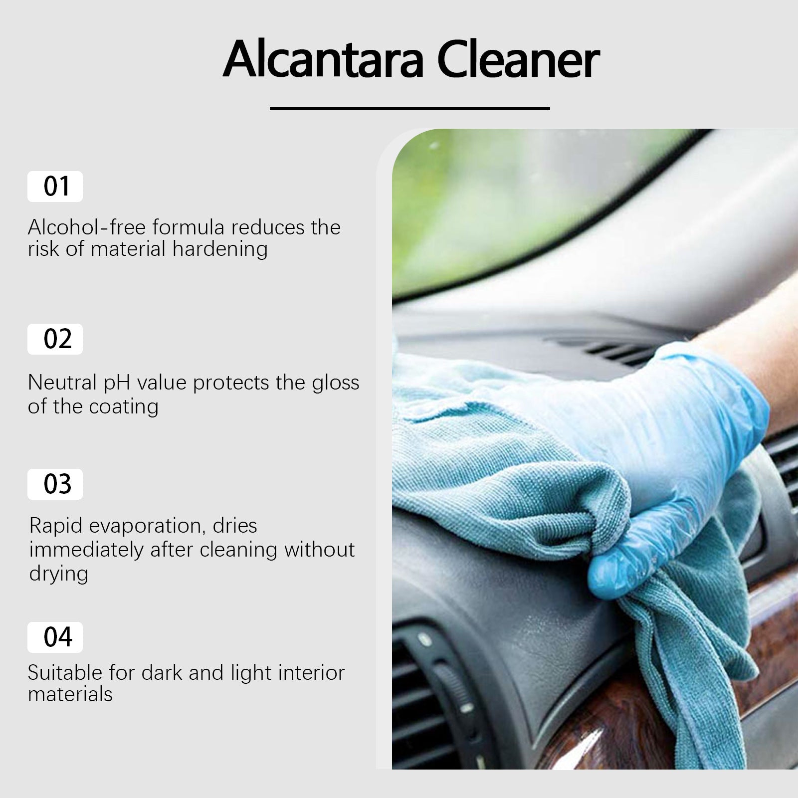 Car Interior Cleaning Care Spray Leather Light - WildSteam Wellness