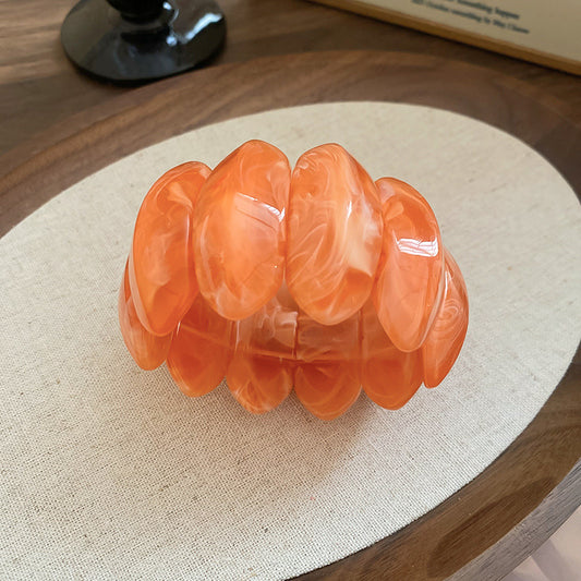 Blooming Oval Acrylic Stretch Bracelet Niche Unique Design - WildSteam Wellness