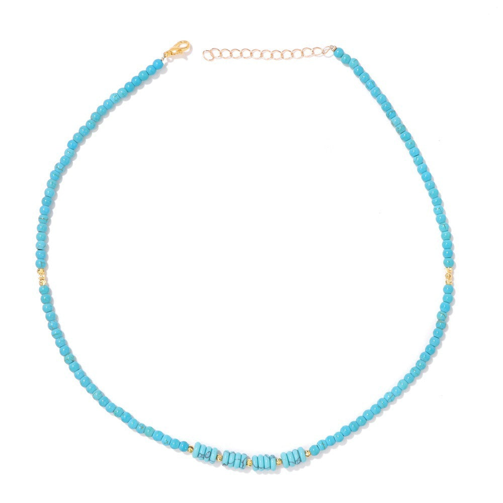 Modern Radiance – Geometric Crystal Clavicle Necklac - WildSteam Wellness