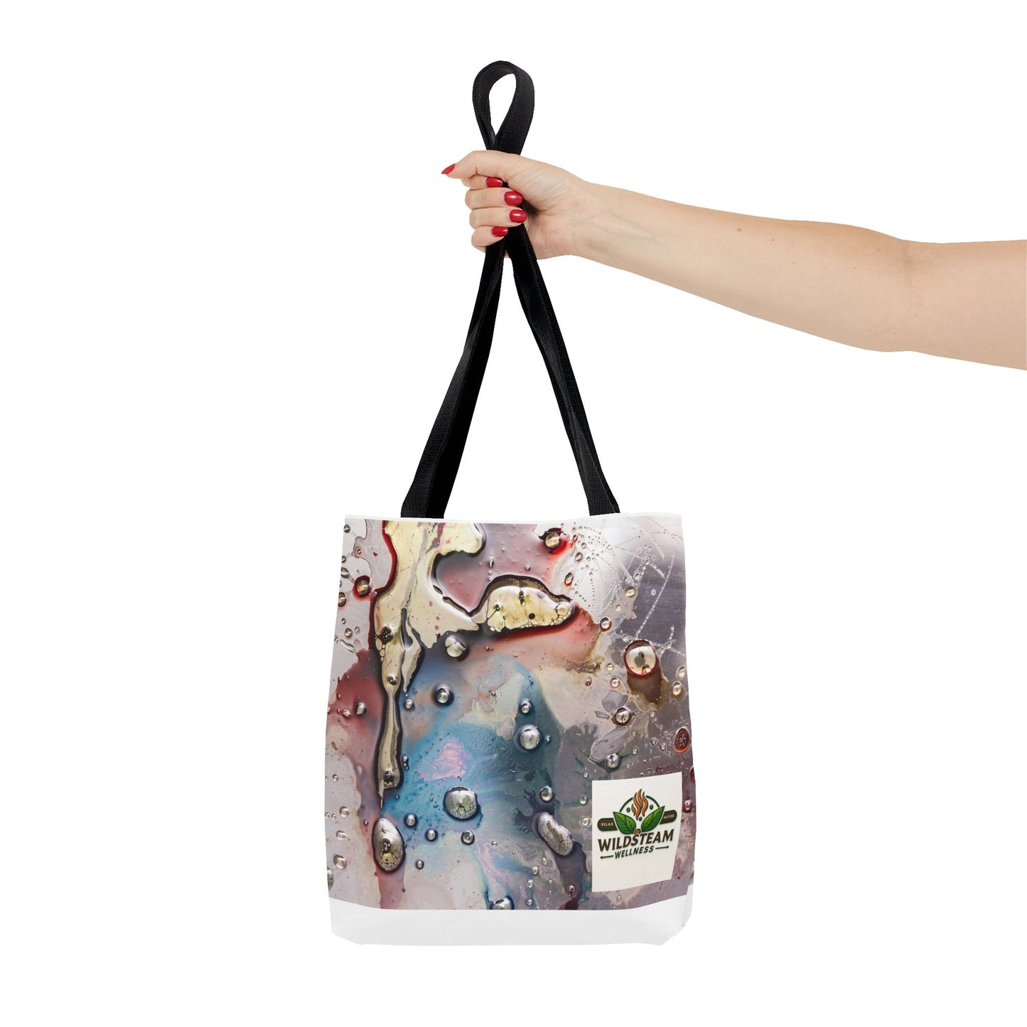 Wildsteam Wellness Tote Bag, Relax Nature Carryall, Eco-Friendly Shopper, Gift for Wellness Enthusiasts, Organic Cotton Bag - WildSteam Wellness