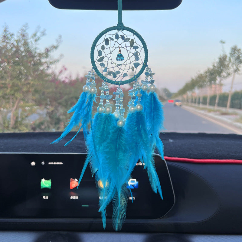 Crystal Car Dreamcatcher – Hang Peace &amp; Protection Wherever You Go - WildSteam Wellness