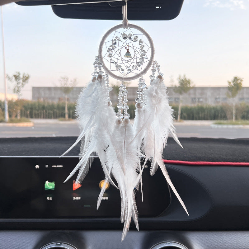 Crystal Car Dreamcatcher – Hang Peace &amp; Protection Wherever You Go - WildSteam Wellness