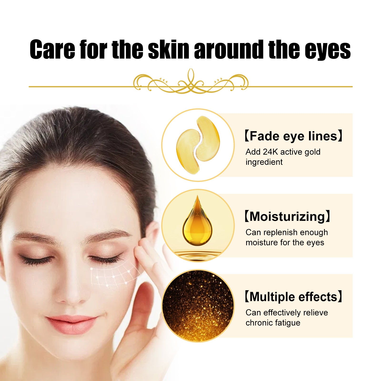 LumiGold™ Collagen Eye Mask – Brighten, Smooth &amp; Rejuvenate Tired Eyes - WildSteam Wellness