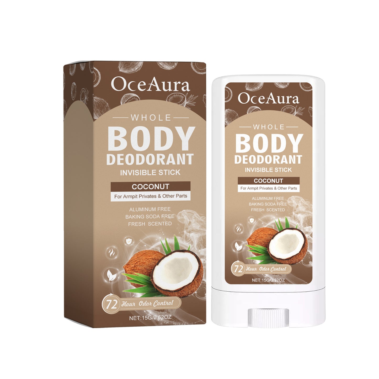 CocoFresh™ Deodorant Stick – Stay Soft, Smell Fresh, Feel Clean - WildSteam Wellness