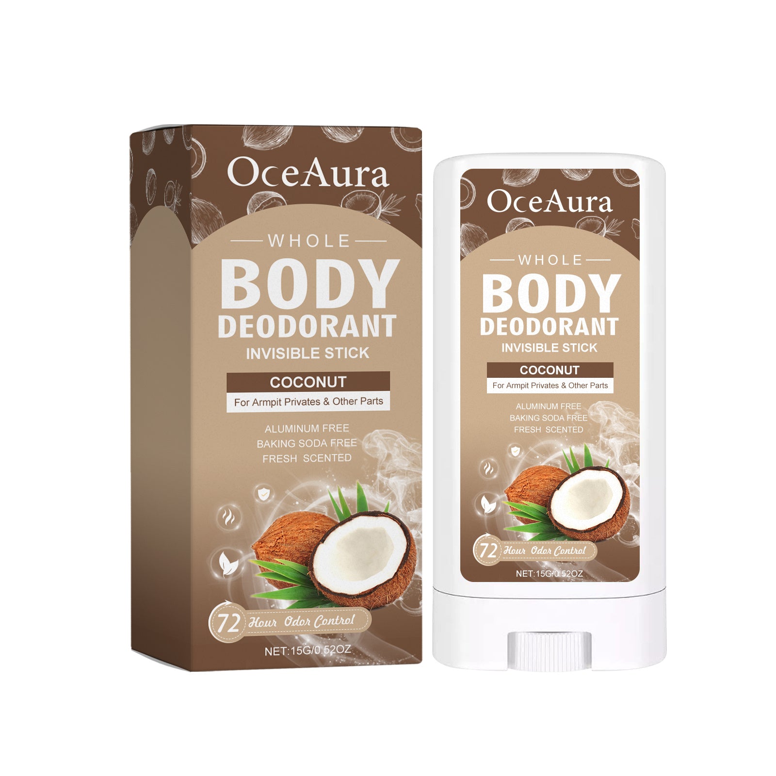 CocoFresh™ Deodorant Stick – Stay Soft, Smell Fresh, Feel Clean - WildSteam Wellness