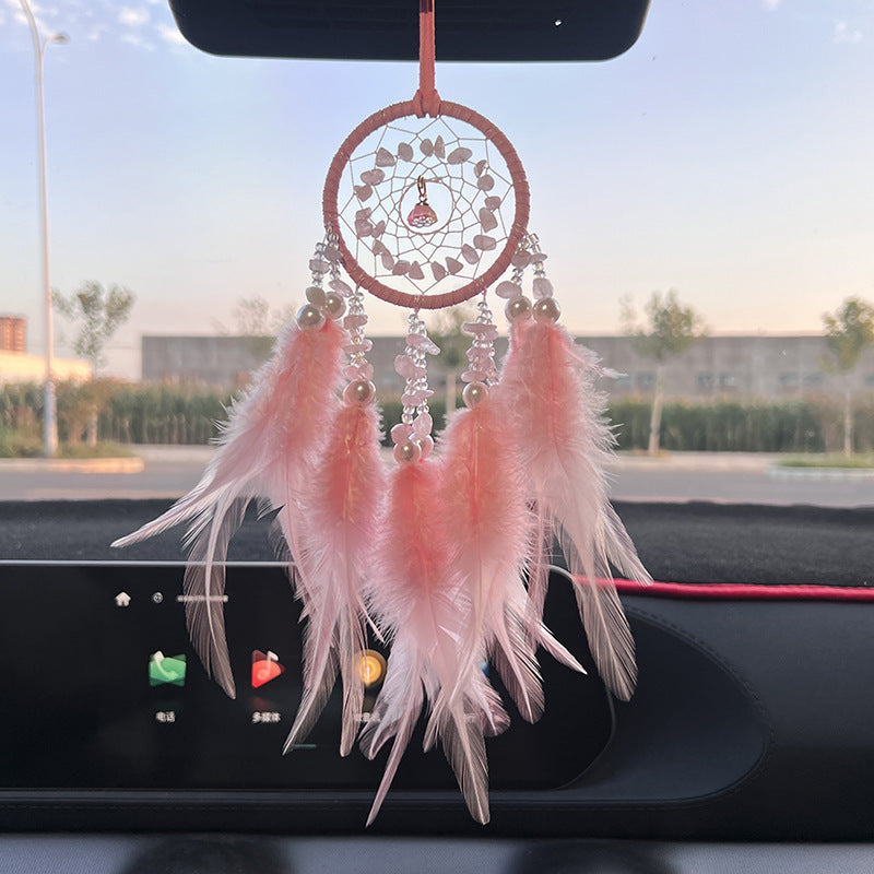 Crystal Car Dreamcatcher – Hang Peace &amp; Protection Wherever You Go - WildSteam Wellness