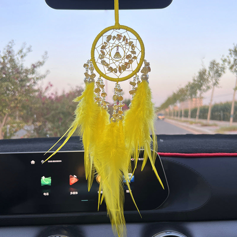 Crystal Car Dreamcatcher – Hang Peace &amp; Protection Wherever You Go - WildSteam Wellness