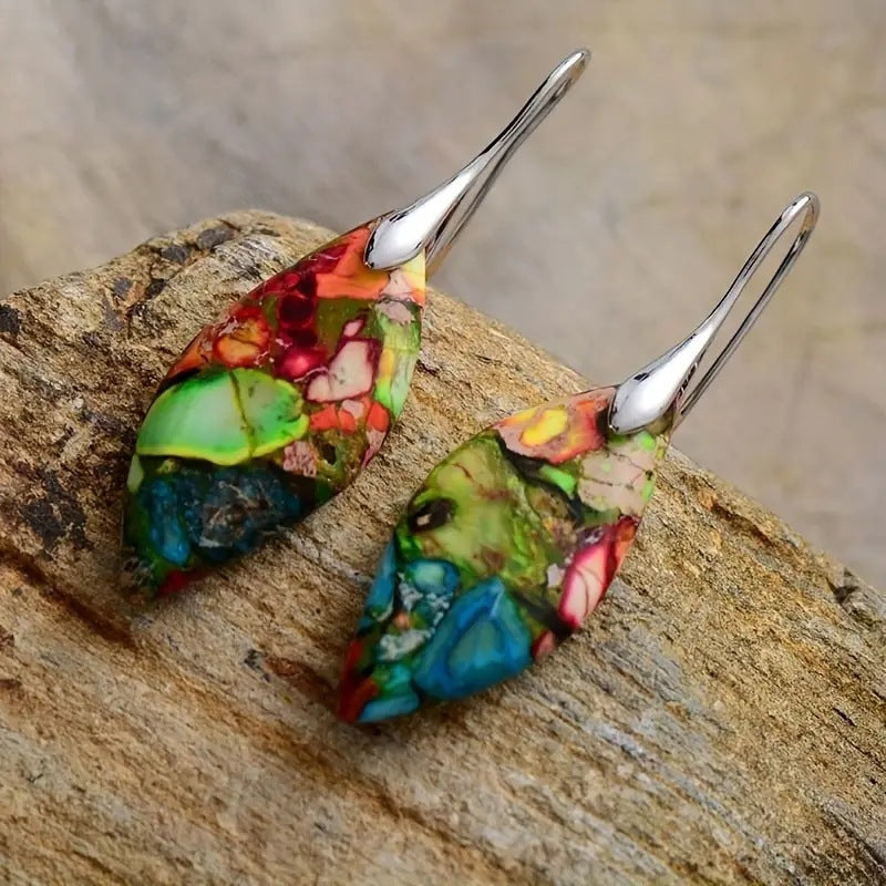 Elegance Reimagined – Court-Style Gemstone Earrings - WildSteam Wellness