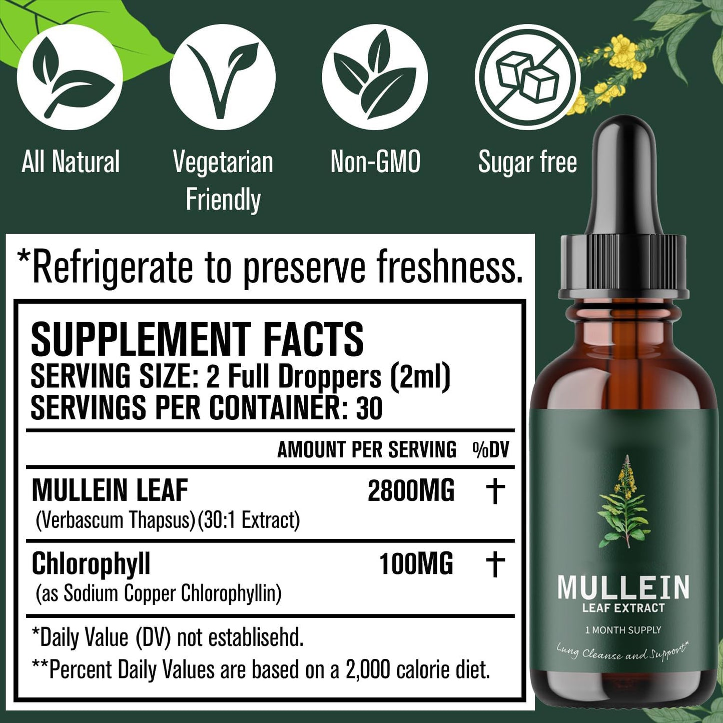Verbascum Thapsus Leaf Extract Drops – Breathe Better, Naturall - WildSteam Wellness