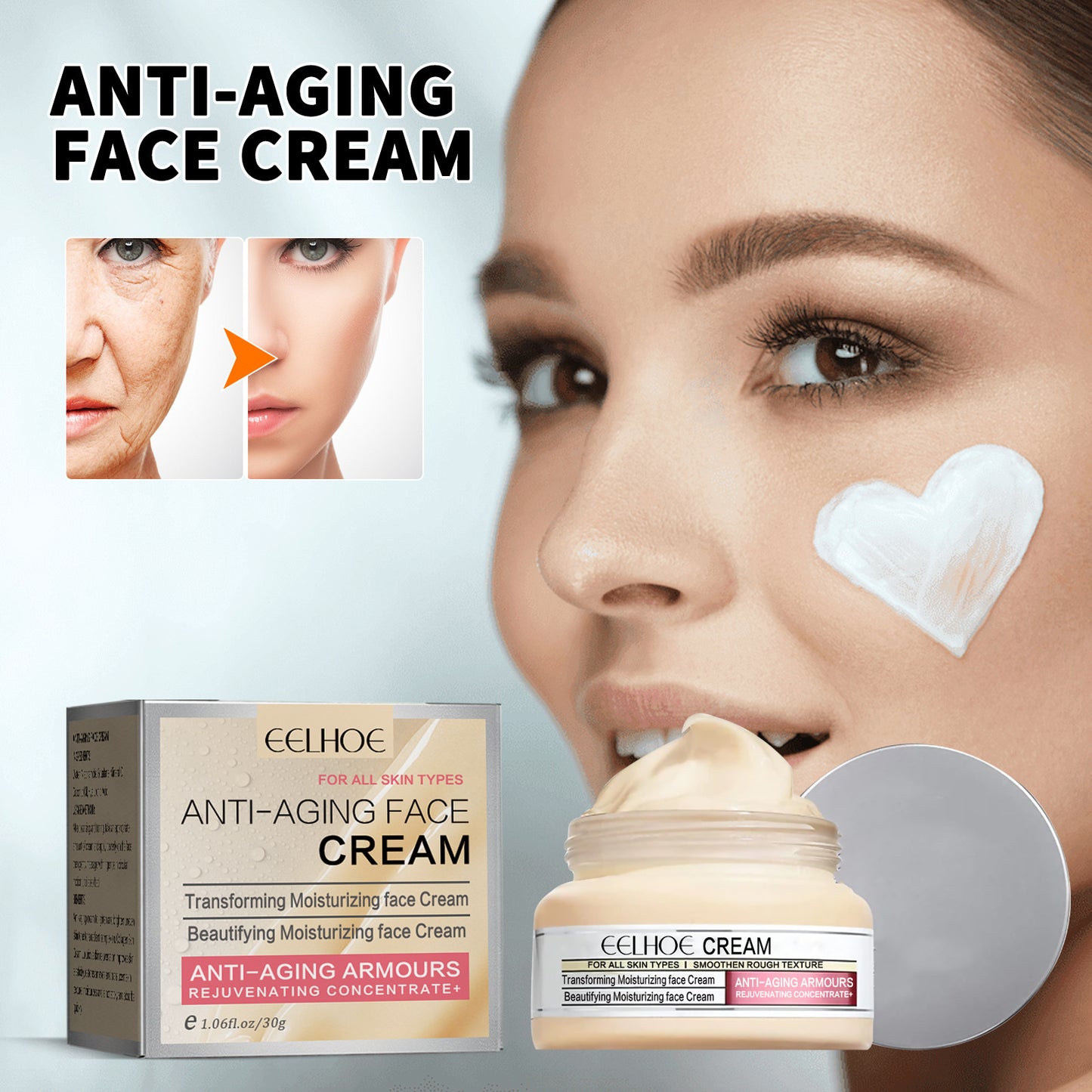 EELHOE RejuvaLift™ – Collagen Firming & Anti-Wrinkle Cream - WildSteam Wellness