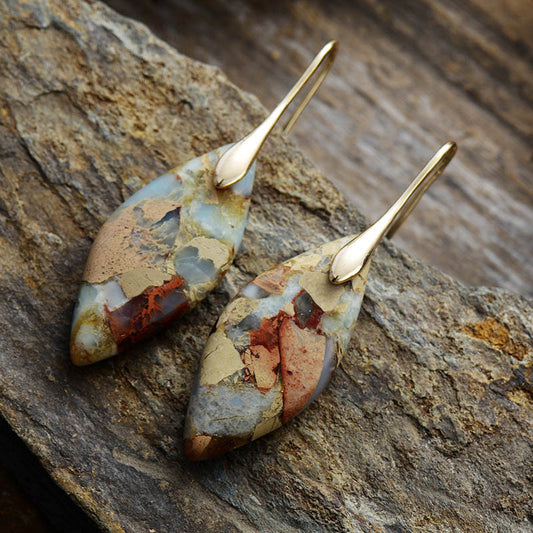 Elegance Reimagined – Court-Style Gemstone Earrings - WildSteam Wellness