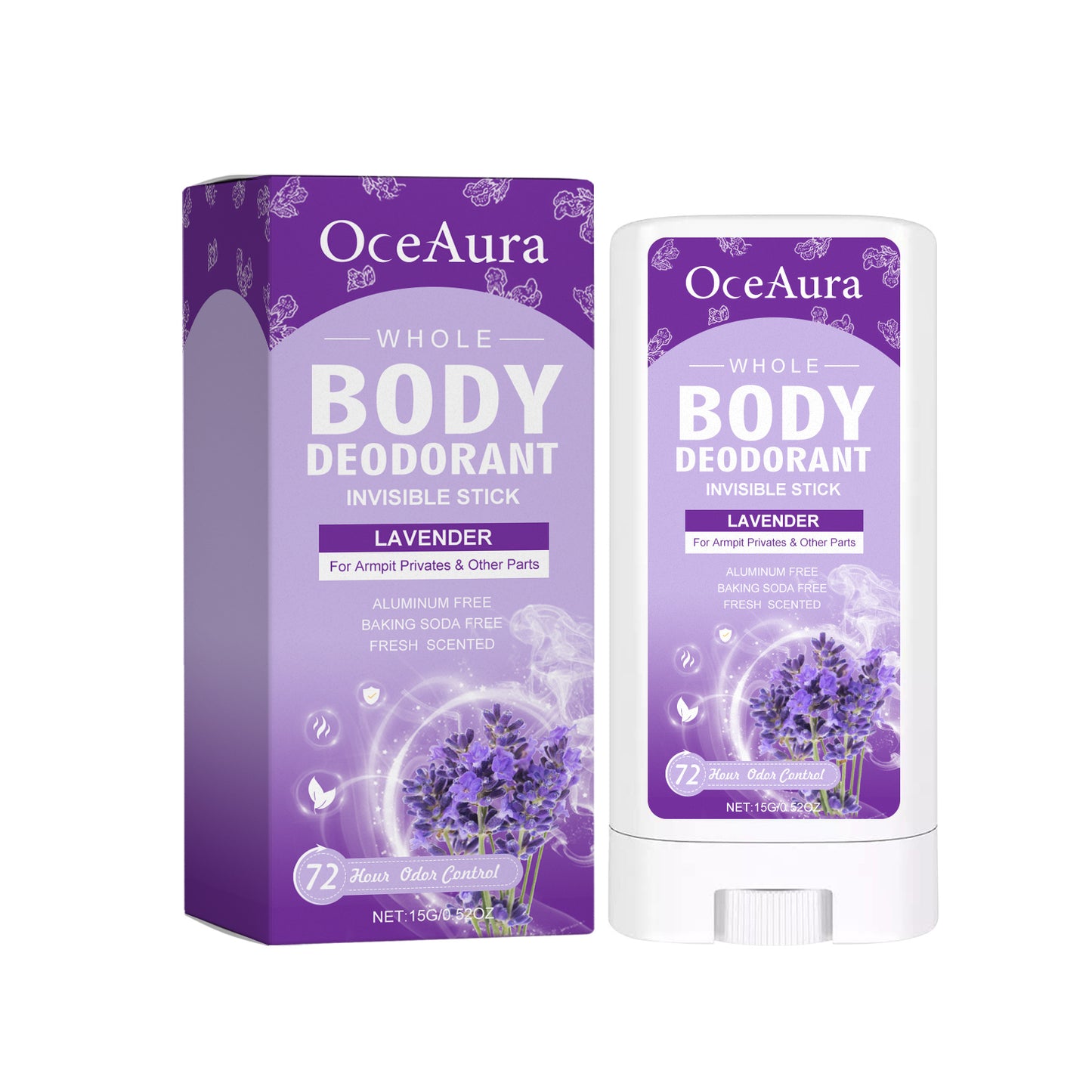 CalmFresh™ Lavender Deodorant Stick – Odor Control & Skin Softening - WildSteam Wellness